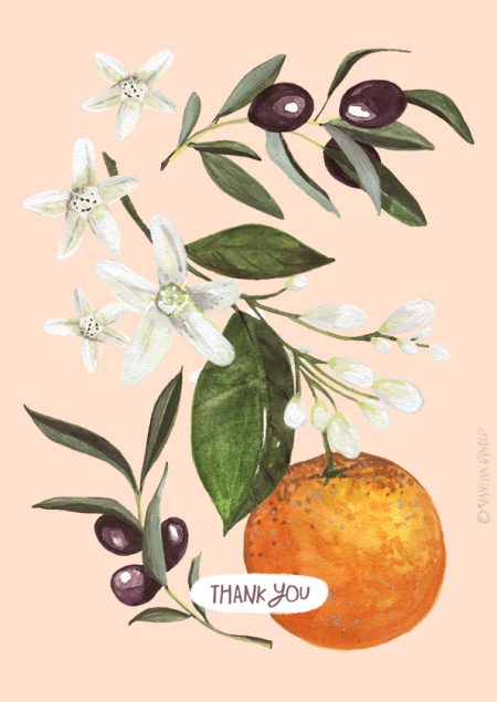 Oranges&Olives_CardDesign_illustrationByVanessaBinder