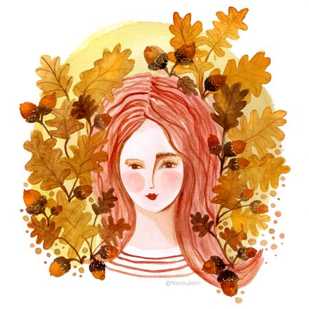 TheQueenOfAcorns_IllustrationByVanessaBinder