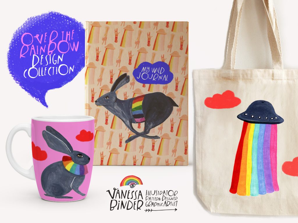 Stationery-Gifts_OverTheRainBowCollection_By Vnaessa binder