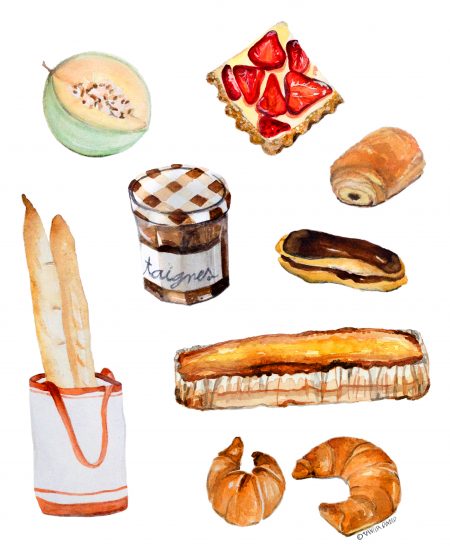 My French Diet_IllustrationByVanessaBinder