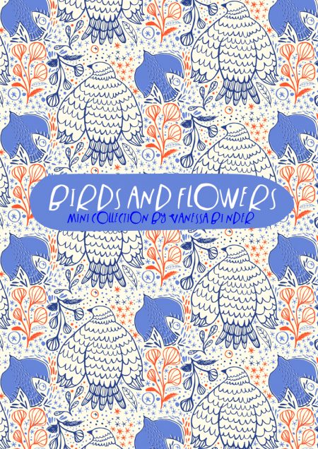 Birds & Flowers Pattern Collection by Vanessa Binder