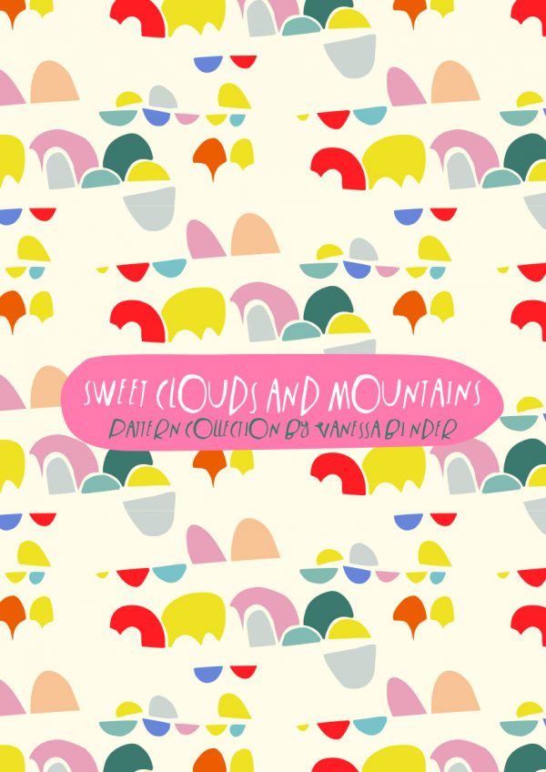 Sweet Clouds & Mountains Pattern Design