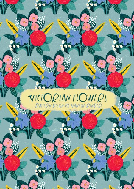 VICTORIAN FLOWERS pattern design by Vanessa Binder