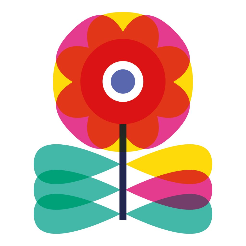 Scandinavian Flower Icon by Vanessa Binder